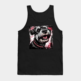 Retro Art Airedale Terrier Dog Lover Tank Top